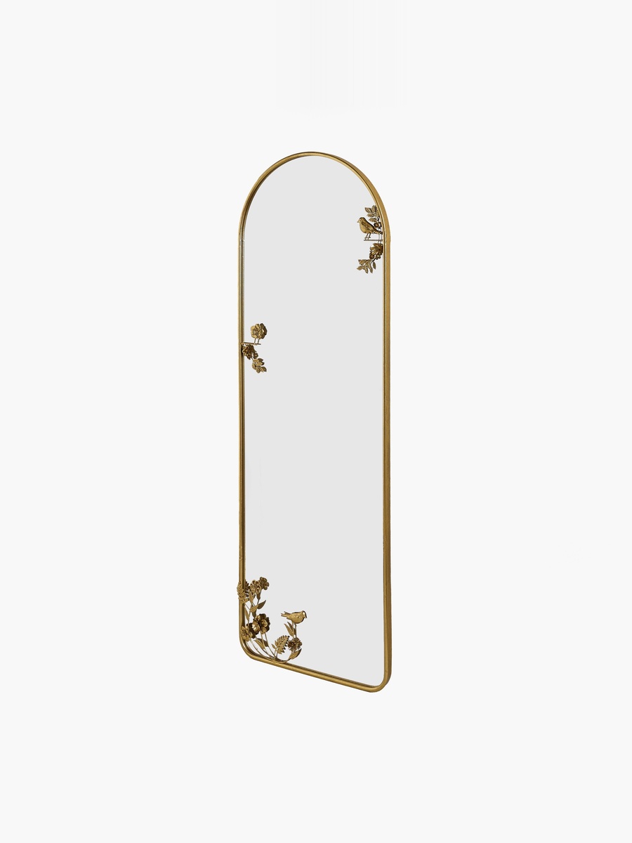 Aayra Luxe Metal Floor Mirror - 58x4x170 cm