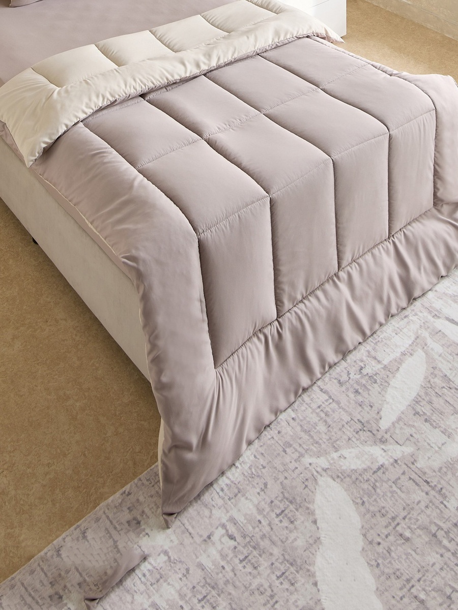 Luno Sleep Ease Hotel Collection 3-Piece Reversible Microfiber Single BIAB Comforter Set - 135x220 cm