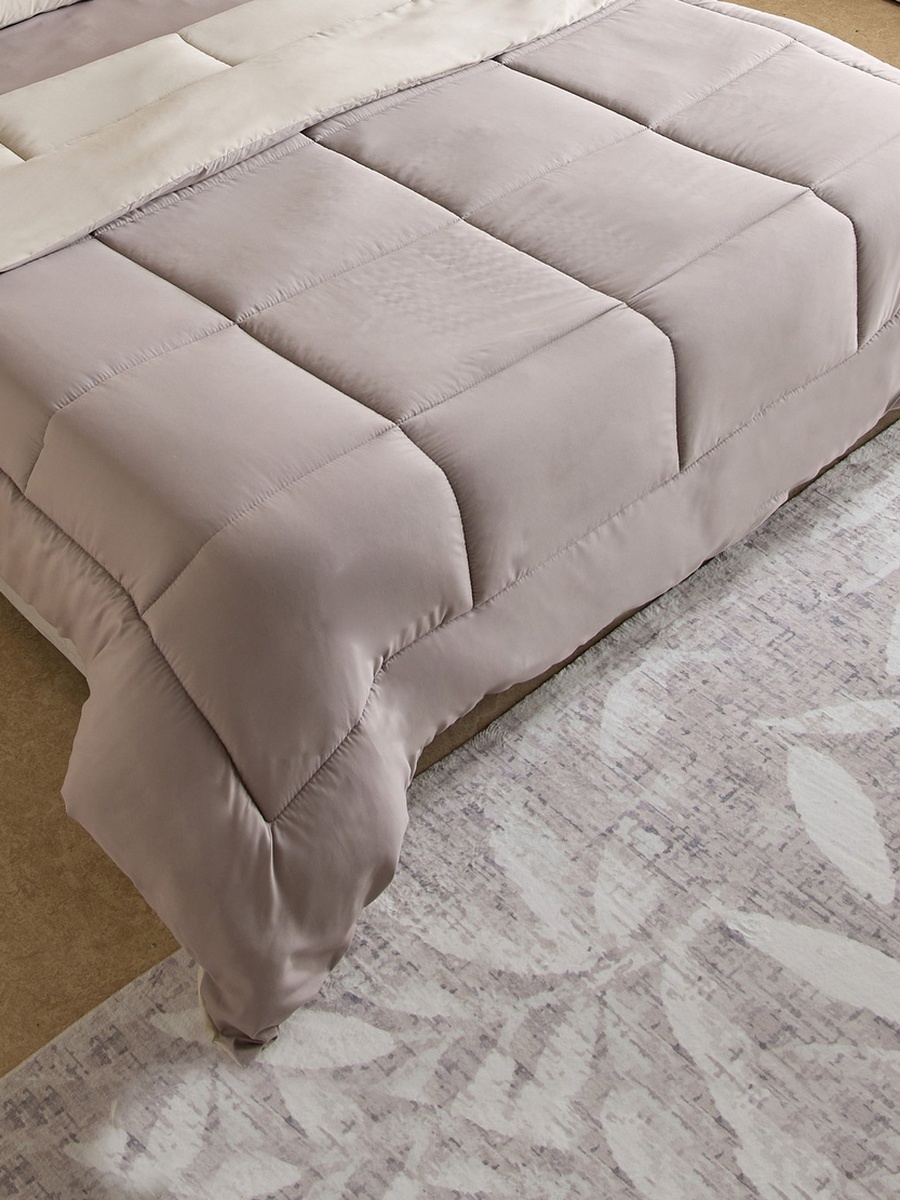 Luno Sleep Ease Hotel Collection 6-Piece Reversible Microfibre Super King BIAB Comforter Set - 240x240 cm