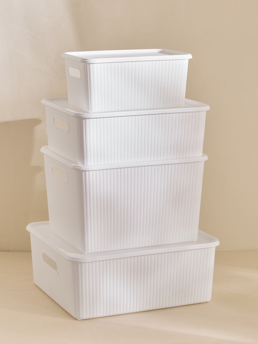 Orion Large Ribbed Container with Lid