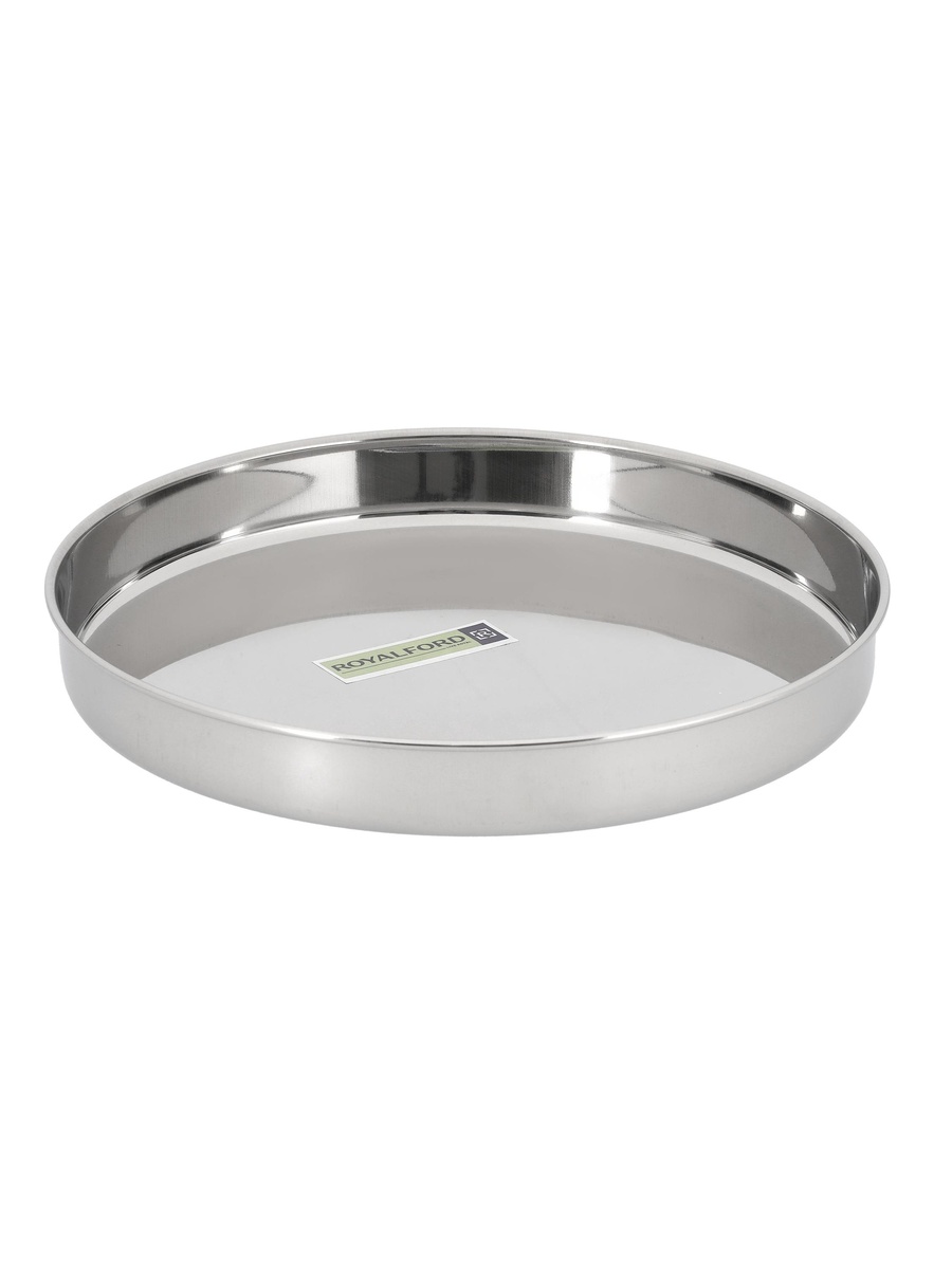 Stainless Steel Khumcha Plate, 28cm