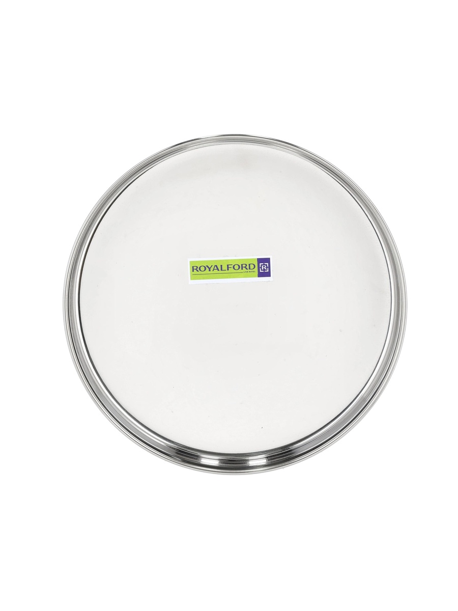 Stainless Steel Khumcha Plate, 28cm