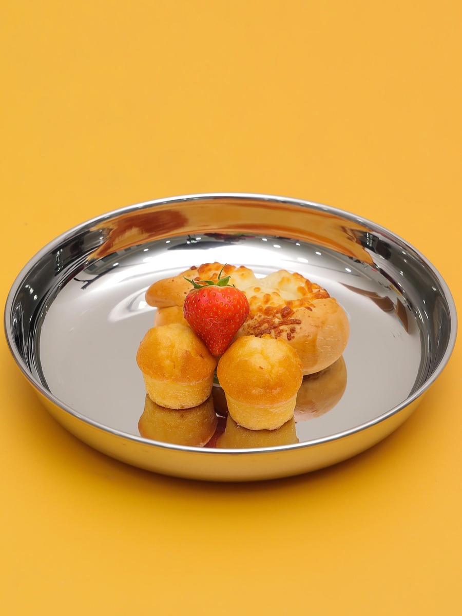 Stainless Steel Rice Plate 23cm