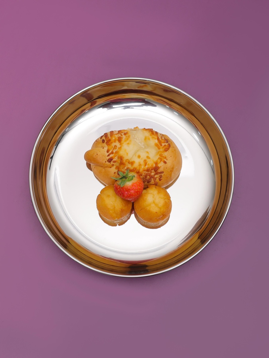 Stainless Steel Rice Plate 23cm
