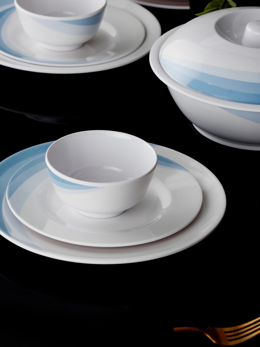 54-Piece Skyline Melamineware Dinner Set