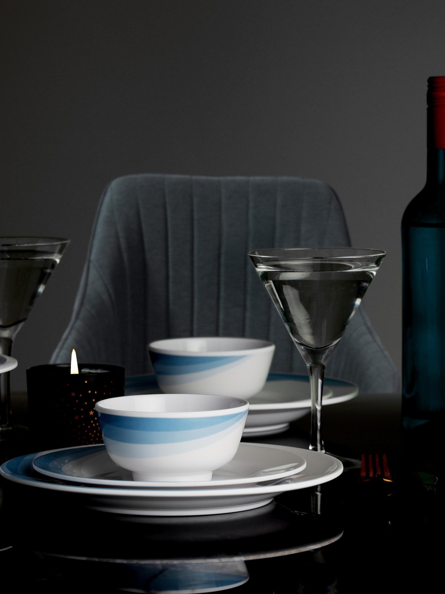54-Piece Skyline Melamineware Dinner Set