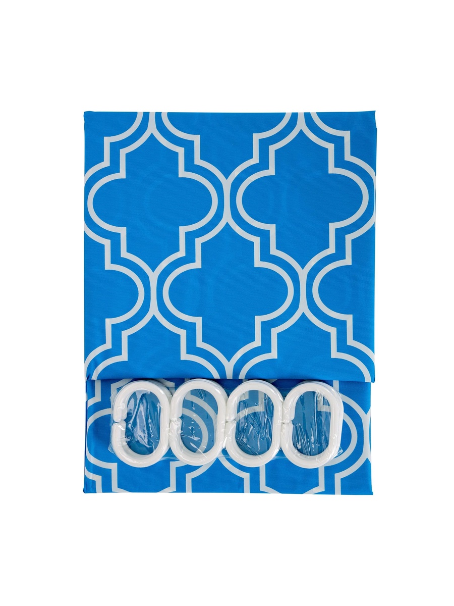 ستارة حمام زرقاء طاردة للمياه
