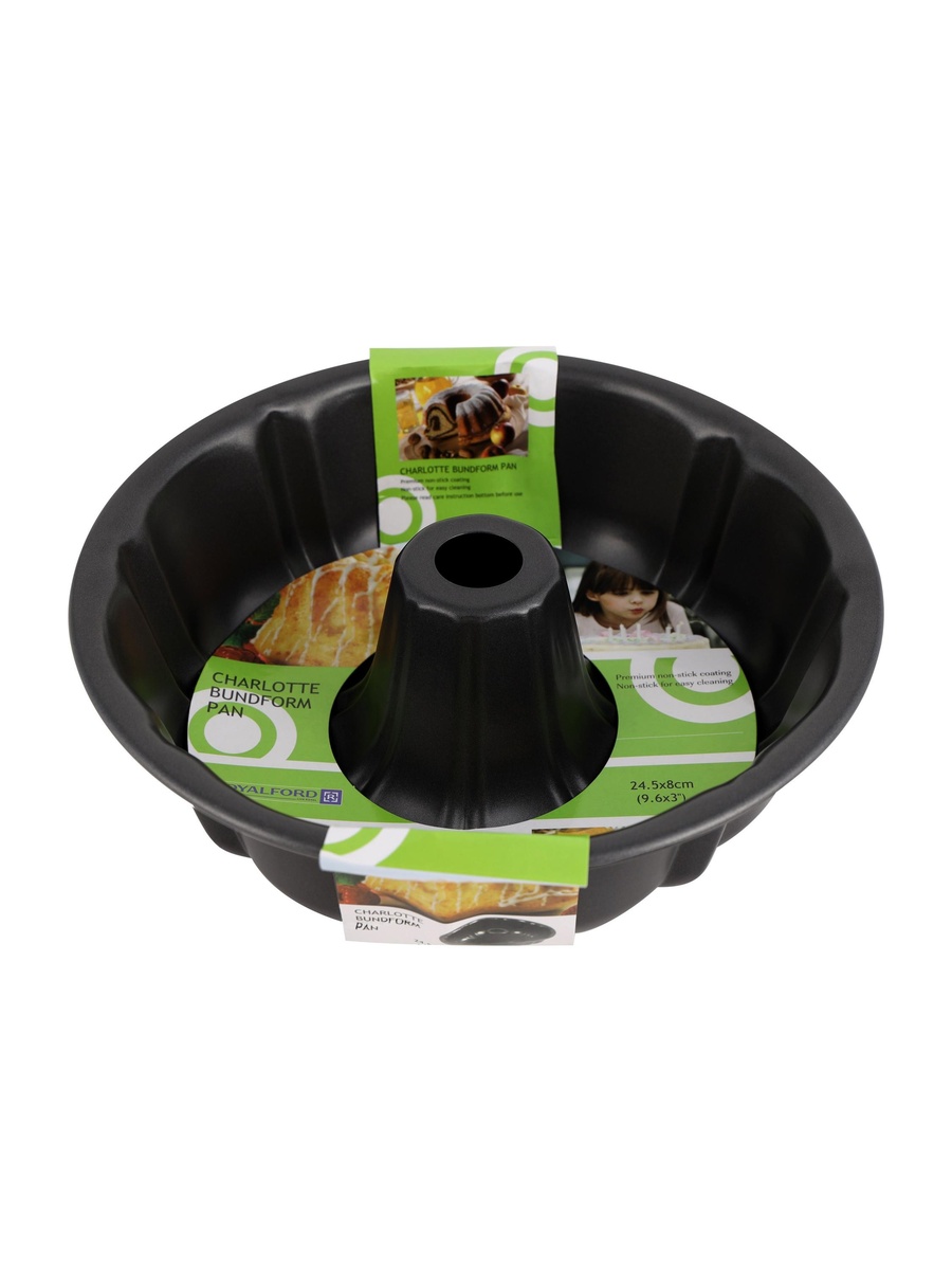 4-Piece Charlotte Bund-Form Baking Pan, 25.5x8 cm