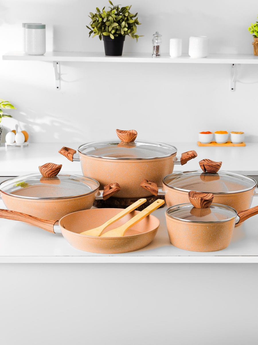 11-Piece Essential Non-Stick Cookware Set