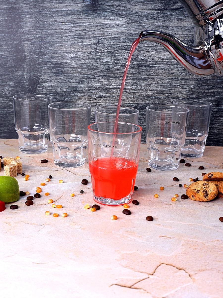 6-Piece Glass Tumbler Set