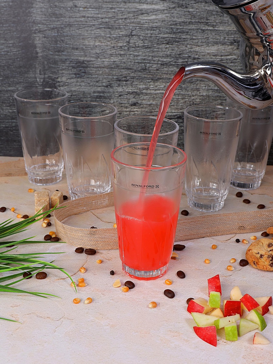 6-Piece Glass Tumbler, 375ml