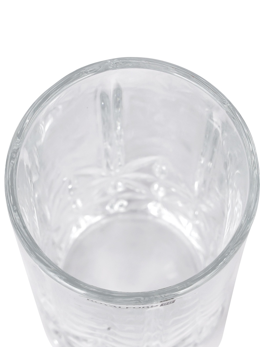 3-Piece Transparent Glass Tumbler Set 360ml 12oz