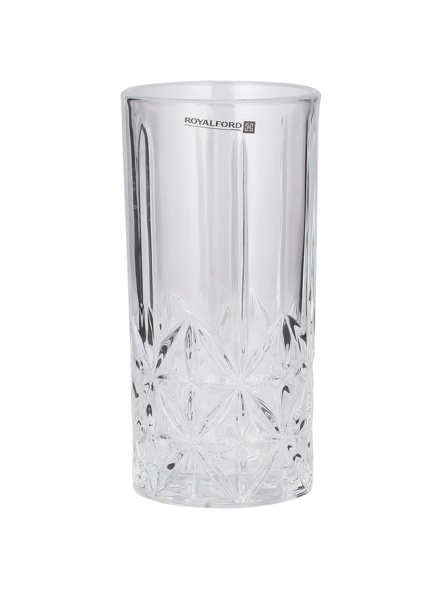 3-Piece Transparent Glass Tumbler Set 360ml 12oz
