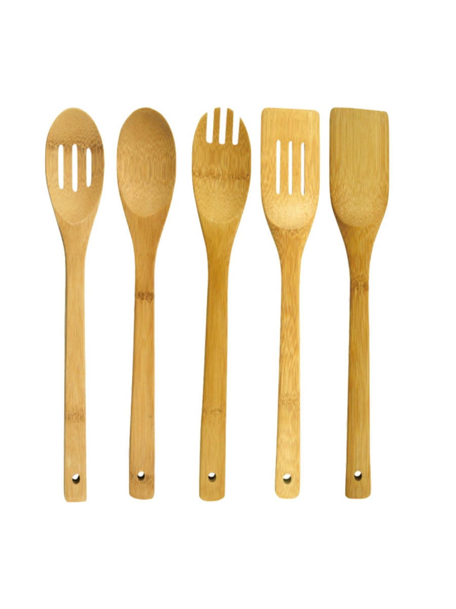 5-Piece Bamboo Kitchen Tools Set