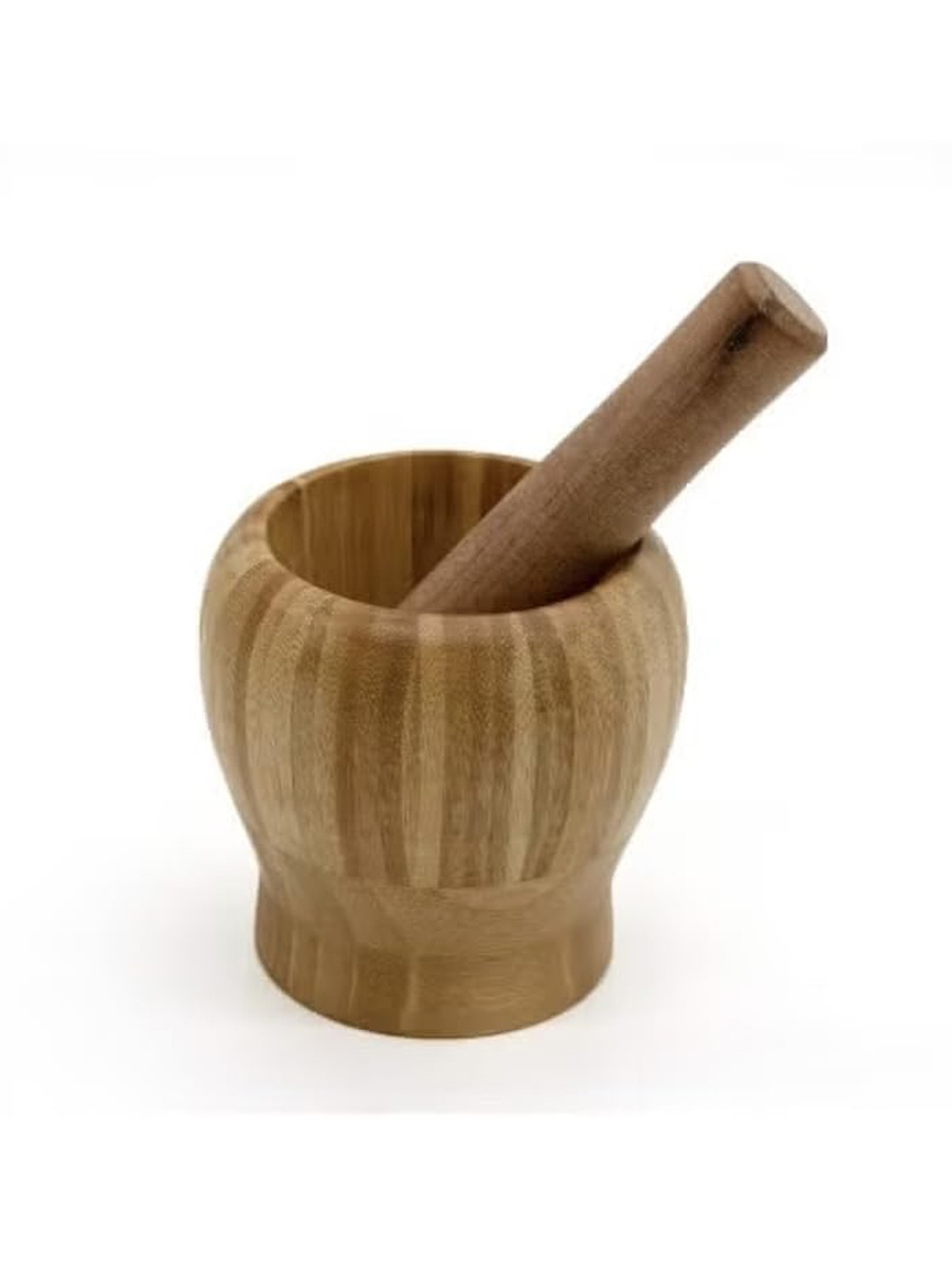 Wooden Mortar and Pestle Set 11cm