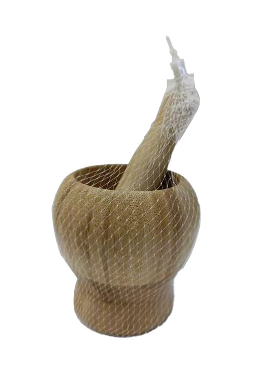 Wooden Mortar and Pestle Set 11cm