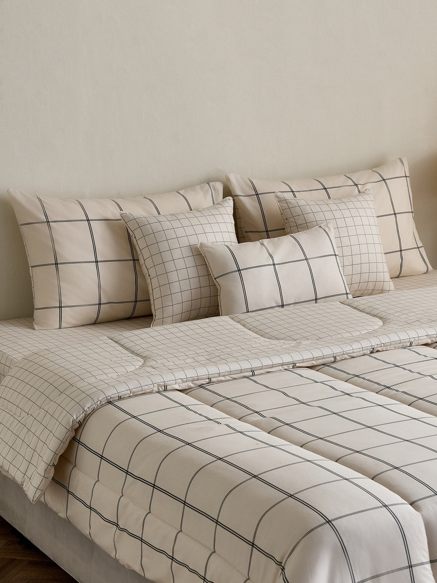 Valencia Gravyn 7-Piece BIAB Printed Cotton King Comforter Set - 220x240 cm