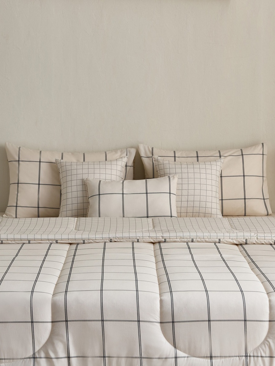 Valencia Gravyn 7-Piece BIAB Printed Cotton King Comforter Set - 220x240 cm