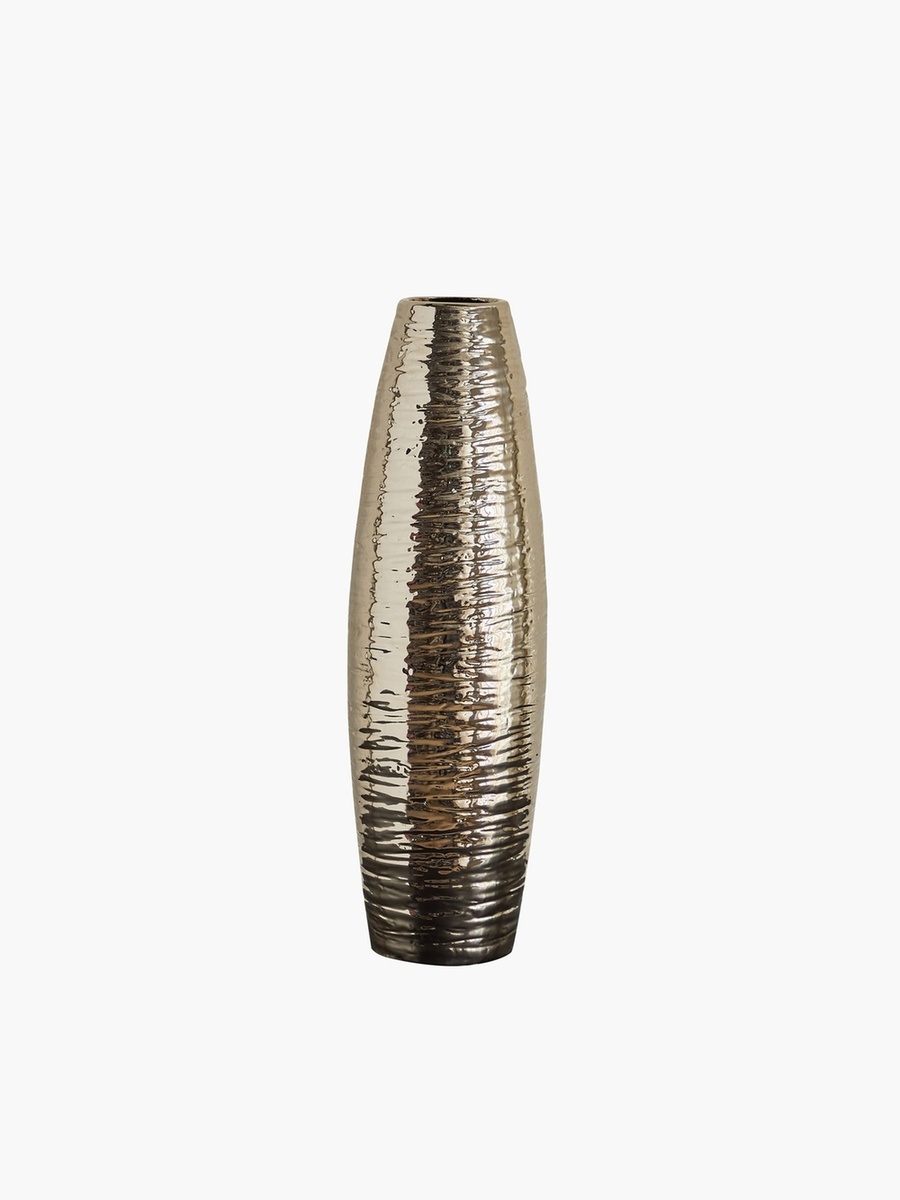 Aurum Sansa Duke Ceramic Textured Vase - 13x13x43.5 cm