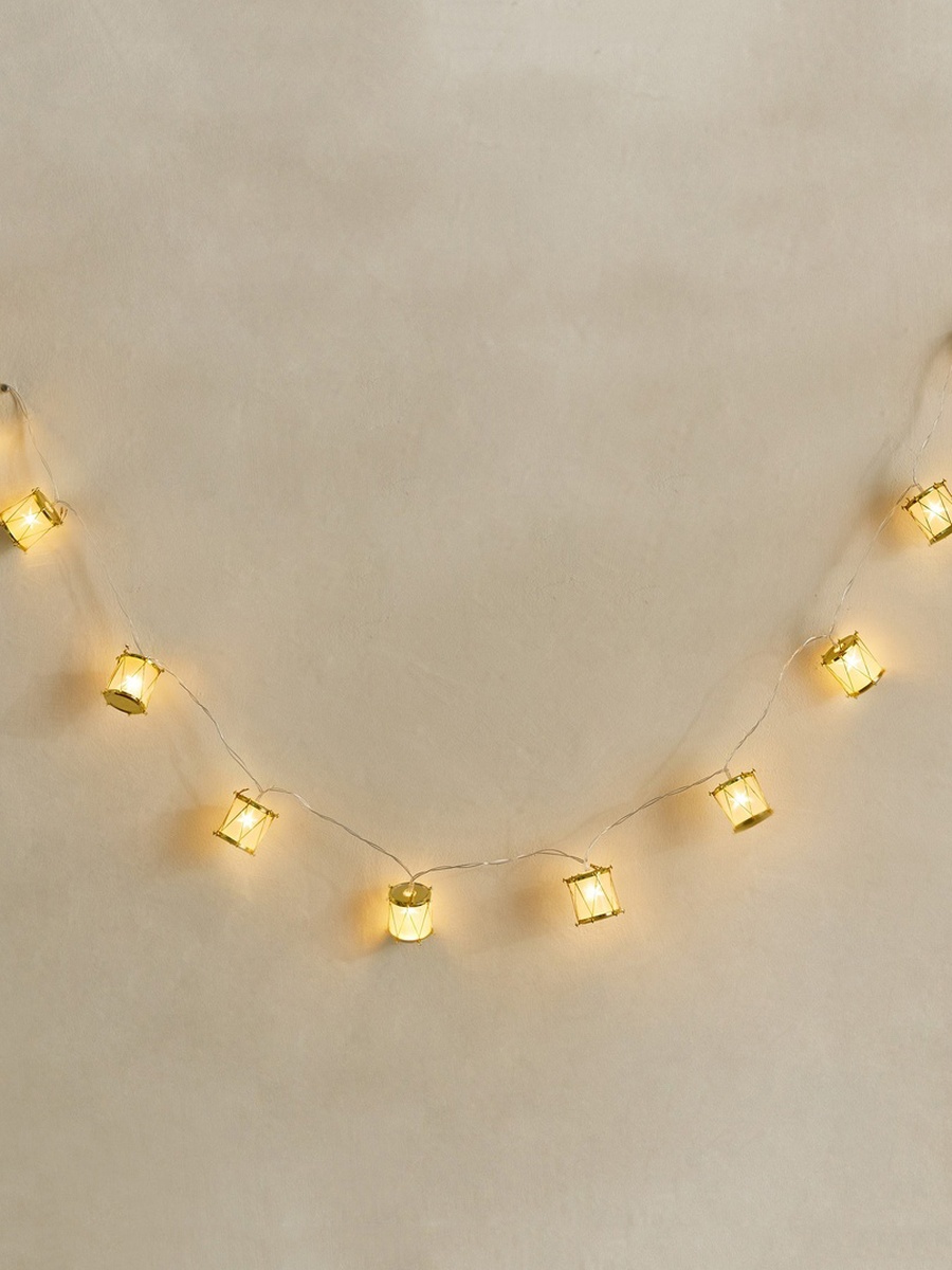 Elio 10 LED Warm White 2AA Drum String Light - 1.35 M