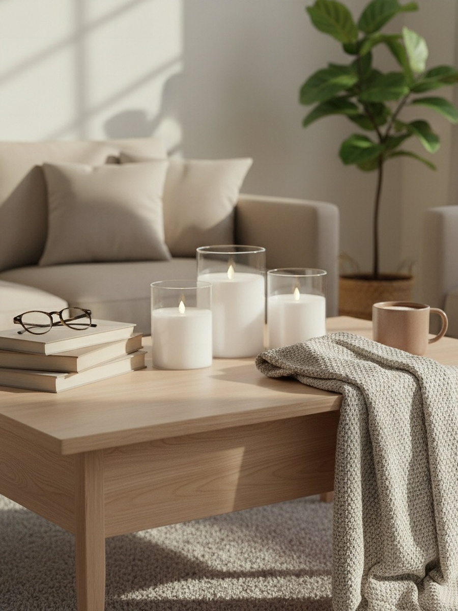 Luna LED Pillar Candle - 10x12.5 cm