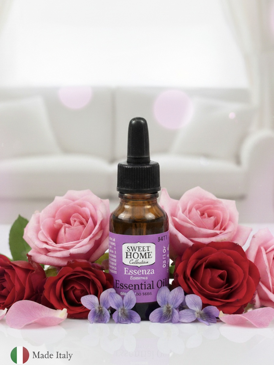 Essences Roses and Violets Fragrance Oil, 15Ml, Romantic Floral Aroma For Diffusers