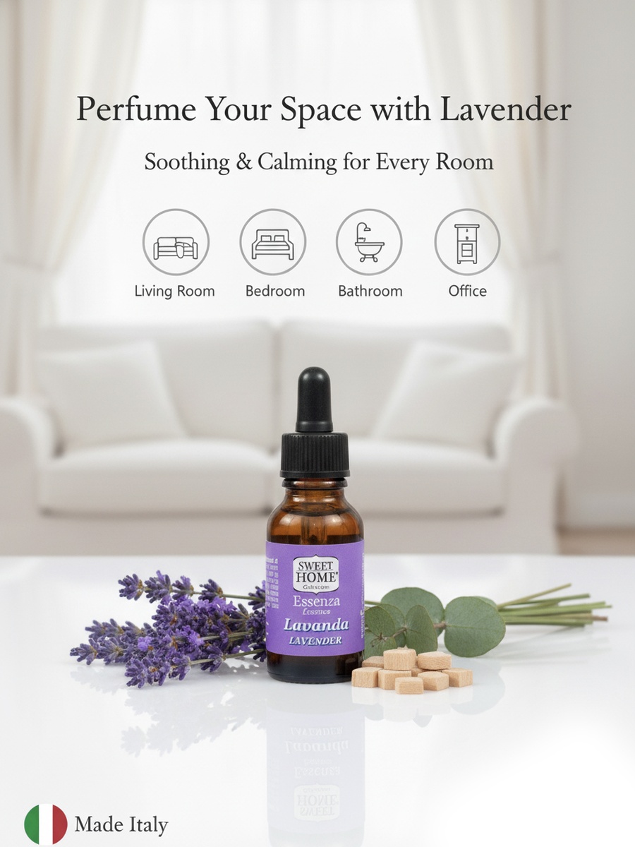 Essences Lavender Fragrance Oil, 15Ml, Relaxing Floral Aroma For Diffusers