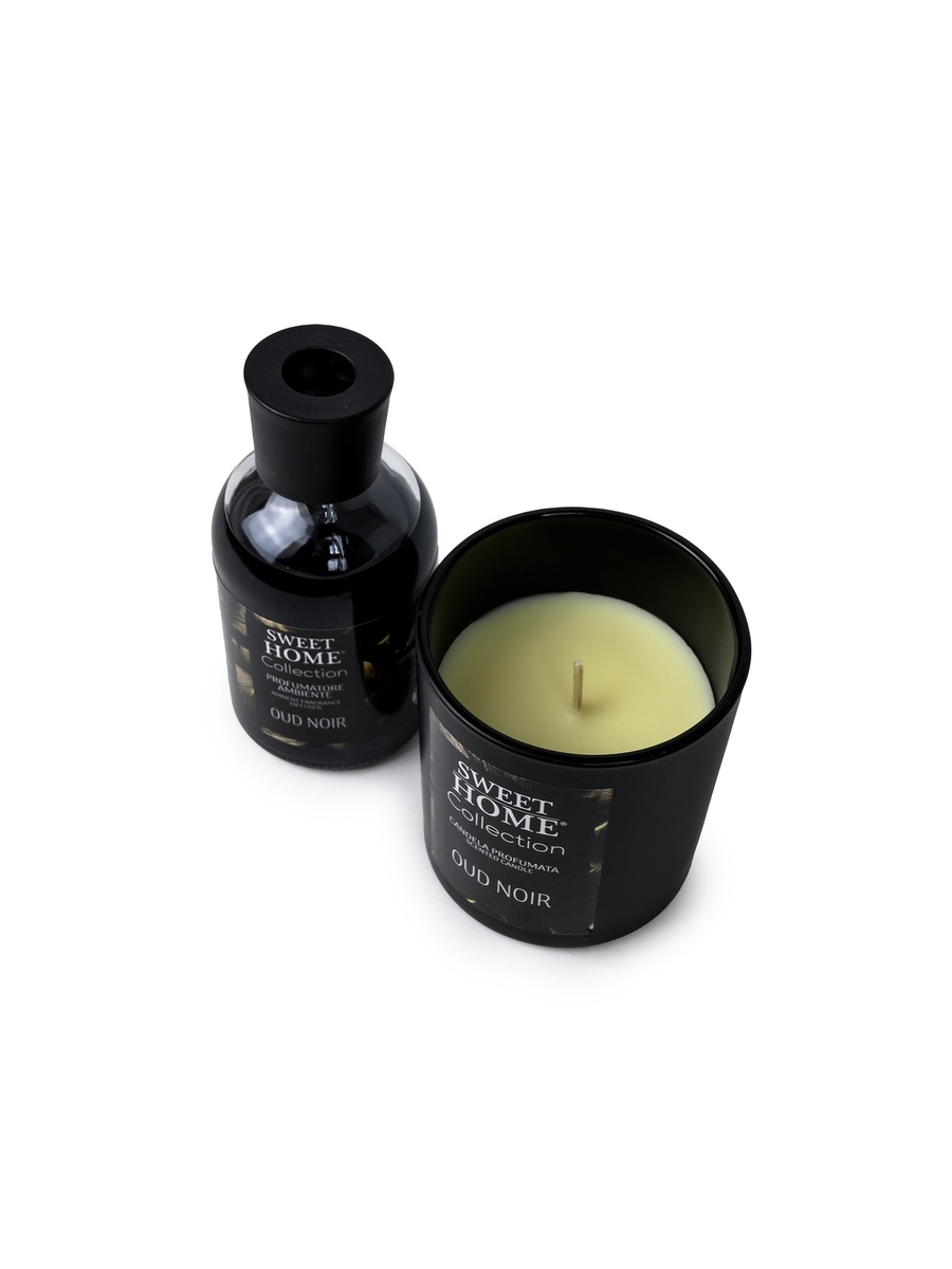 Ambient Fragrance 100Ml, Glass Candle 280G (Groud Noir), Luxurious Home Fragrance Combo