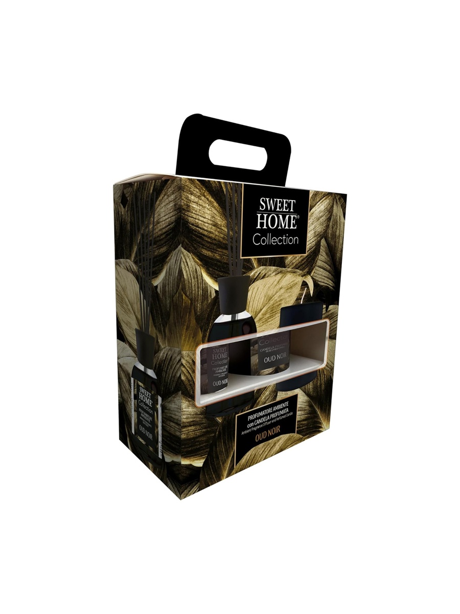 Ambient Fragrance 100Ml, Glass Candle 280G (Groud Noir), Luxurious Home Fragrance Combo