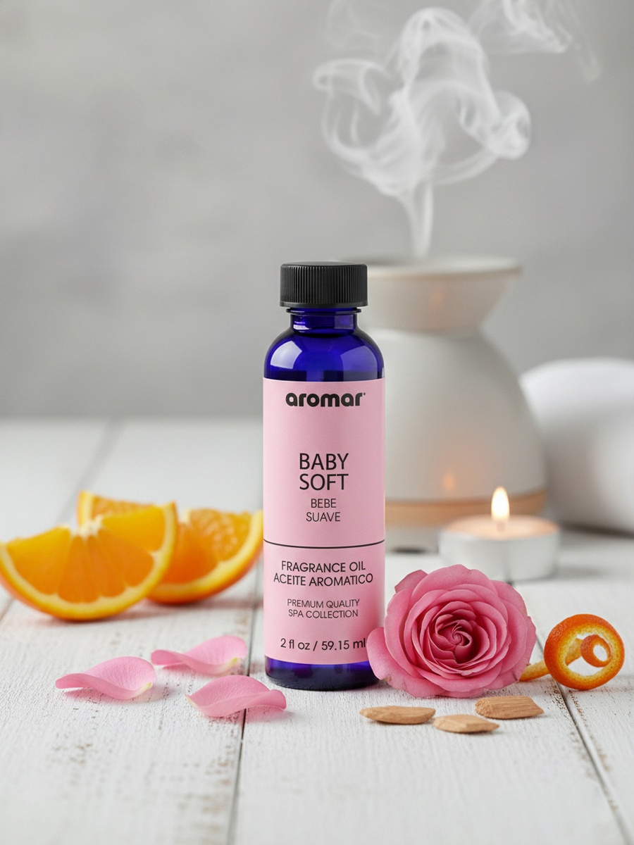 Spa Aromatic Oil Baby Soft Fragrance, 59.15Ml, Long-Lasting Essential Oil