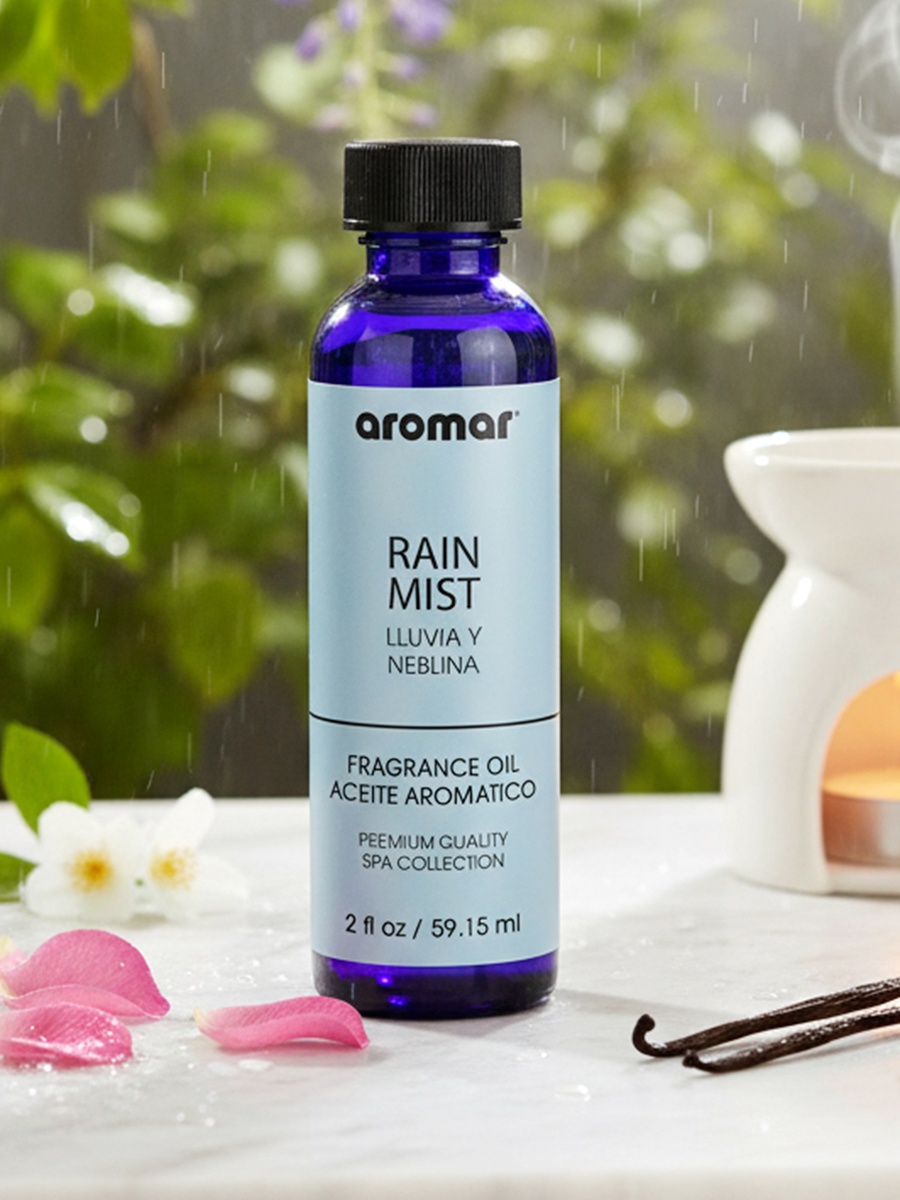Spa Aromatic Oil Rain Mist Fragrance, 59.15Ml, Fresh Aqua-Inspired Essential Oil For Diffusers