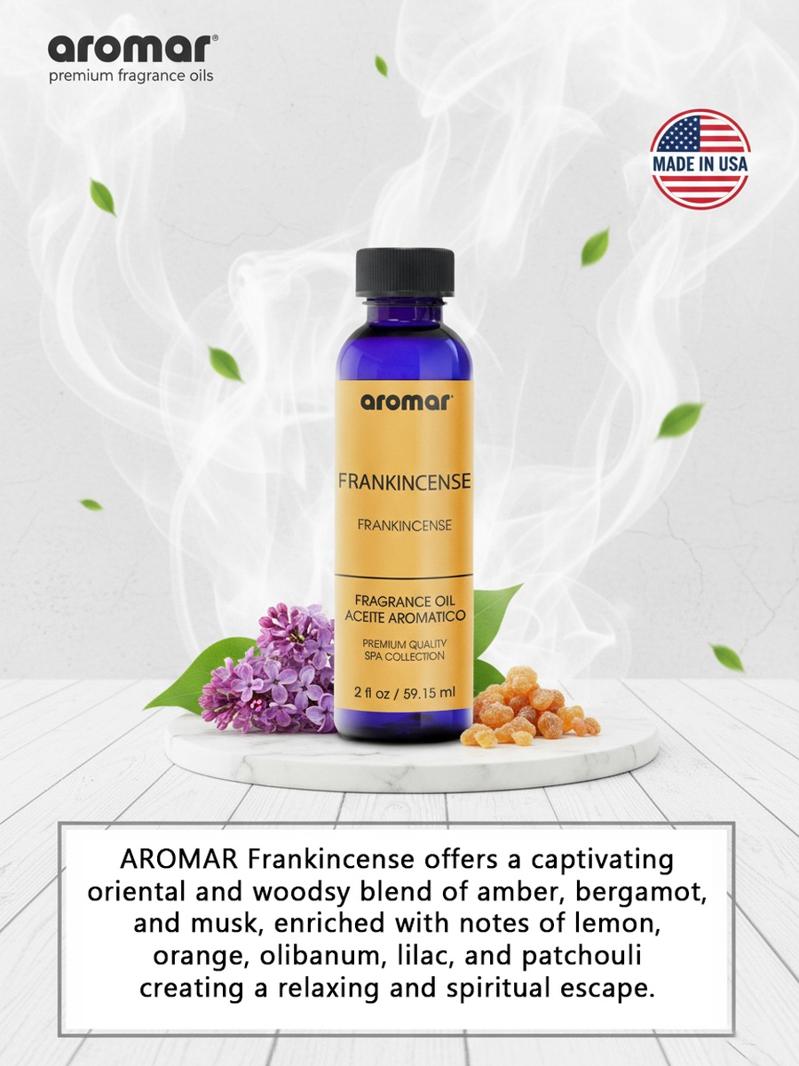 Spa Aromatic Oil Frankincense Fragrance, 59.15Ml, Sacred, Woody and Soothing Essential Oil