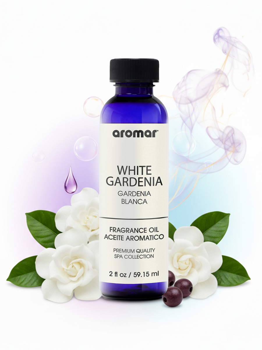 Spa Aromatic Oil White Gardenia Fragrance, 59.15Ml, Elegant Floral Essential Oil