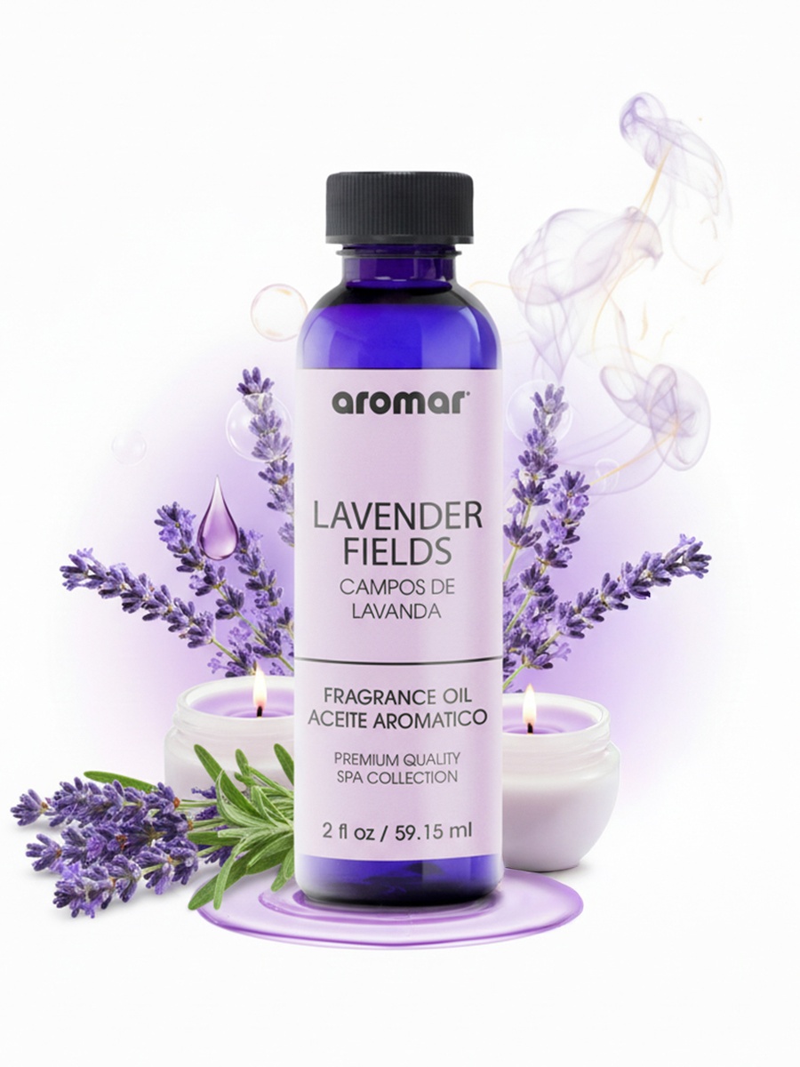 Spa Aromatic Oil Lavender Fields Fragrance, 59.15Ml, Relaxing Floral Essential Oil