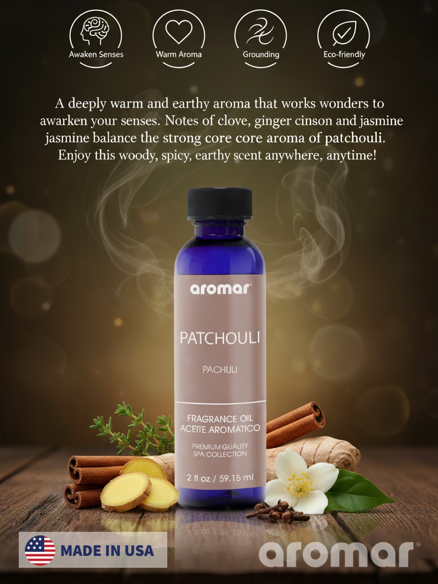 Spa Aromatic Oil Patchouli Fragrance, 59.15Ml