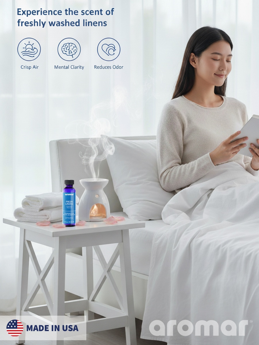 Spa Aromatic Oil Fresh Linens Fragrance, 59.15Ml