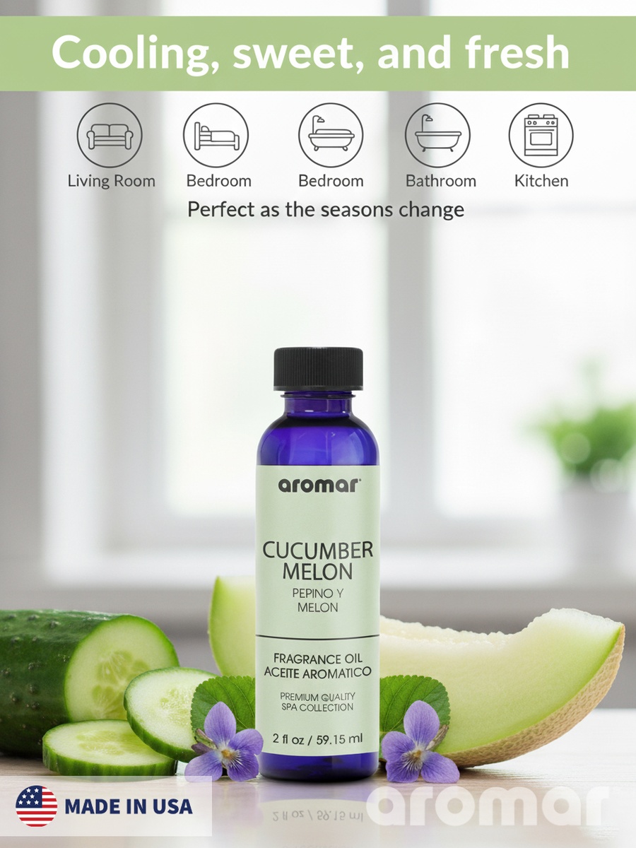 Spa Aromatic Oil Cucumber Melon Fragrance, 59.15Ml