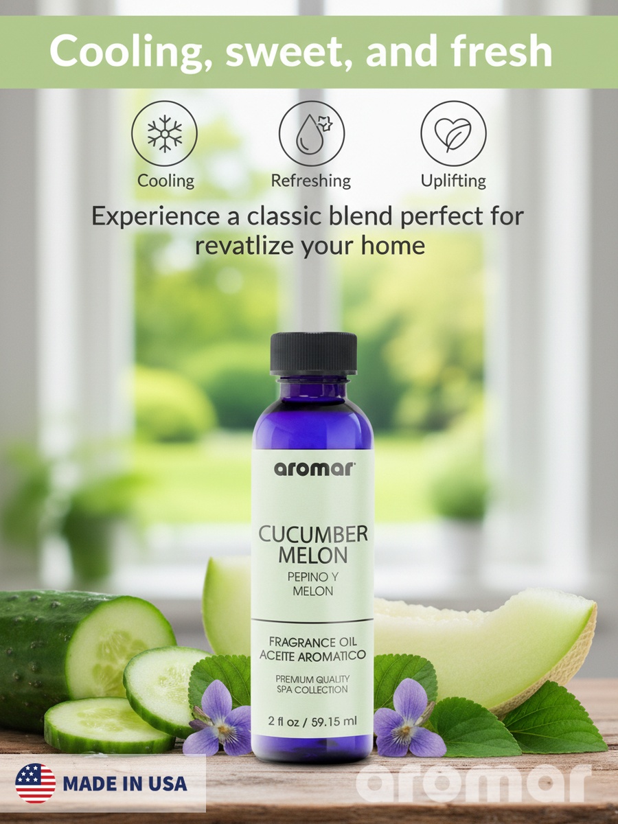 Spa Aromatic Oil Cucumber Melon Fragrance, 59.15Ml