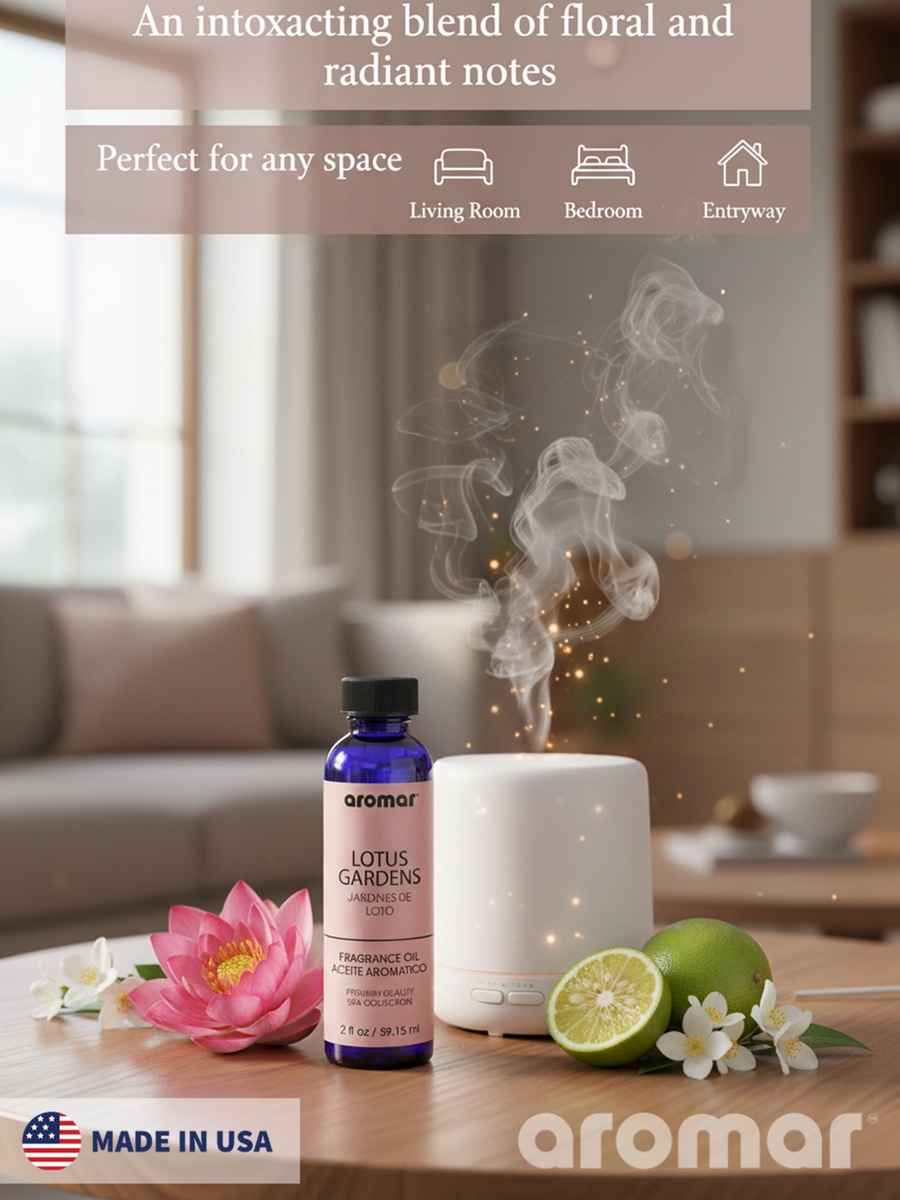 Spa Aromatic Oil Lotus Garden Fragrance, 59.15Ml