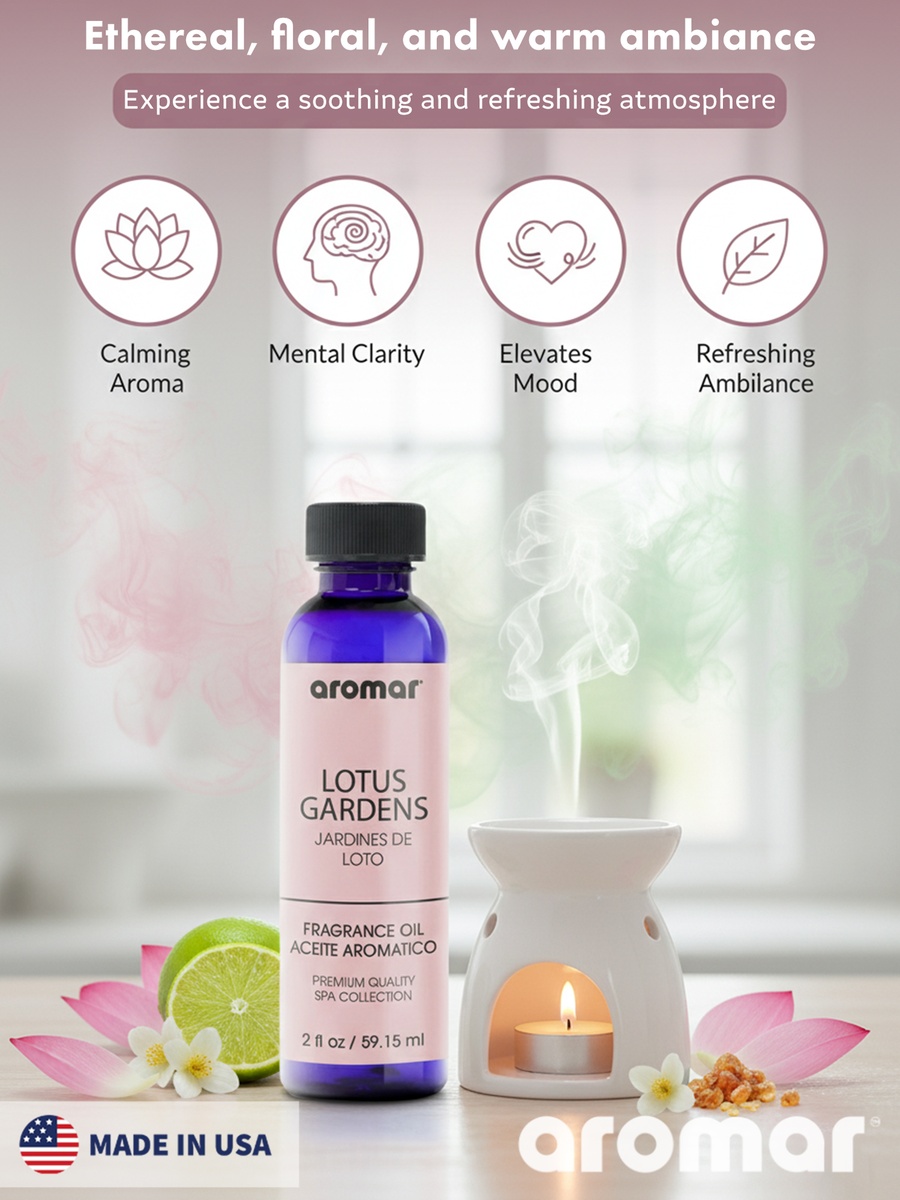 Spa Aromatic Oil Lotus Garden Fragrance, 59.15Ml