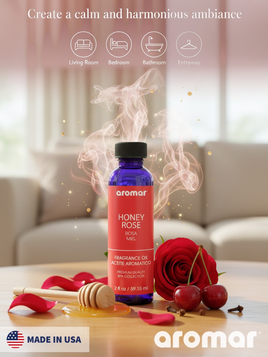 Spa Aromatic Oil Honey Rose Fragrance, 59.15Ml