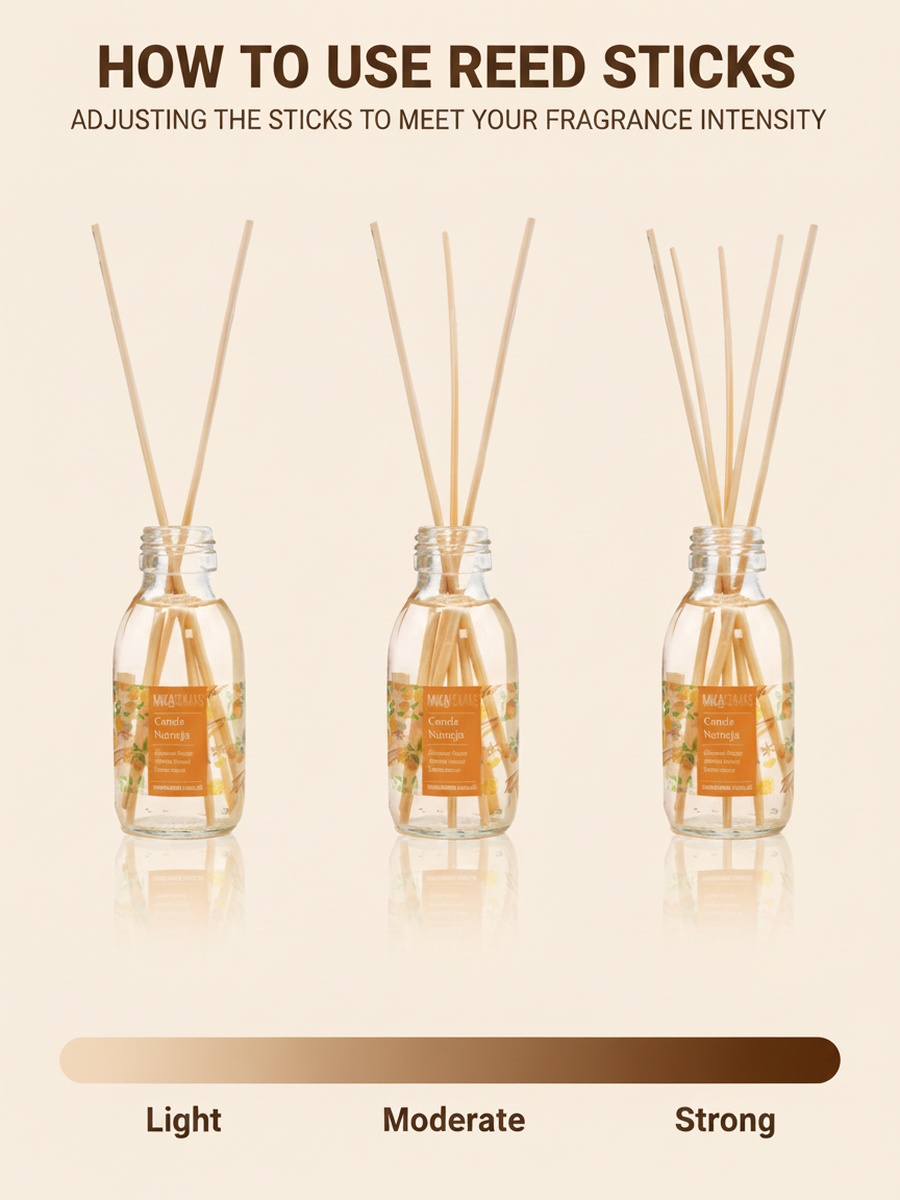Reed Diffuser - Cinnamon and Orange Fragrance, 95Ml