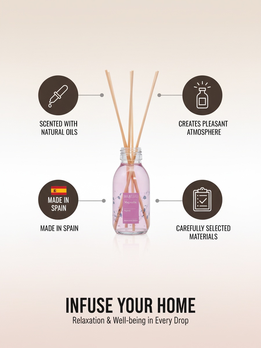 Reed Diffuser Magnolia Fragrance, 95Ml