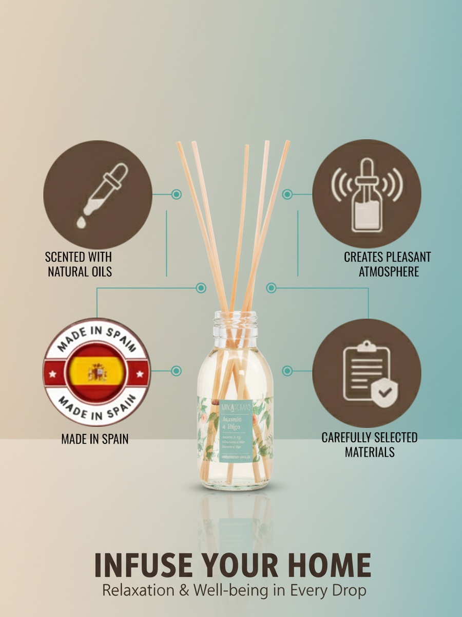 Reed Diffuser - Jasmine and Higo Fragrance, 95Ml