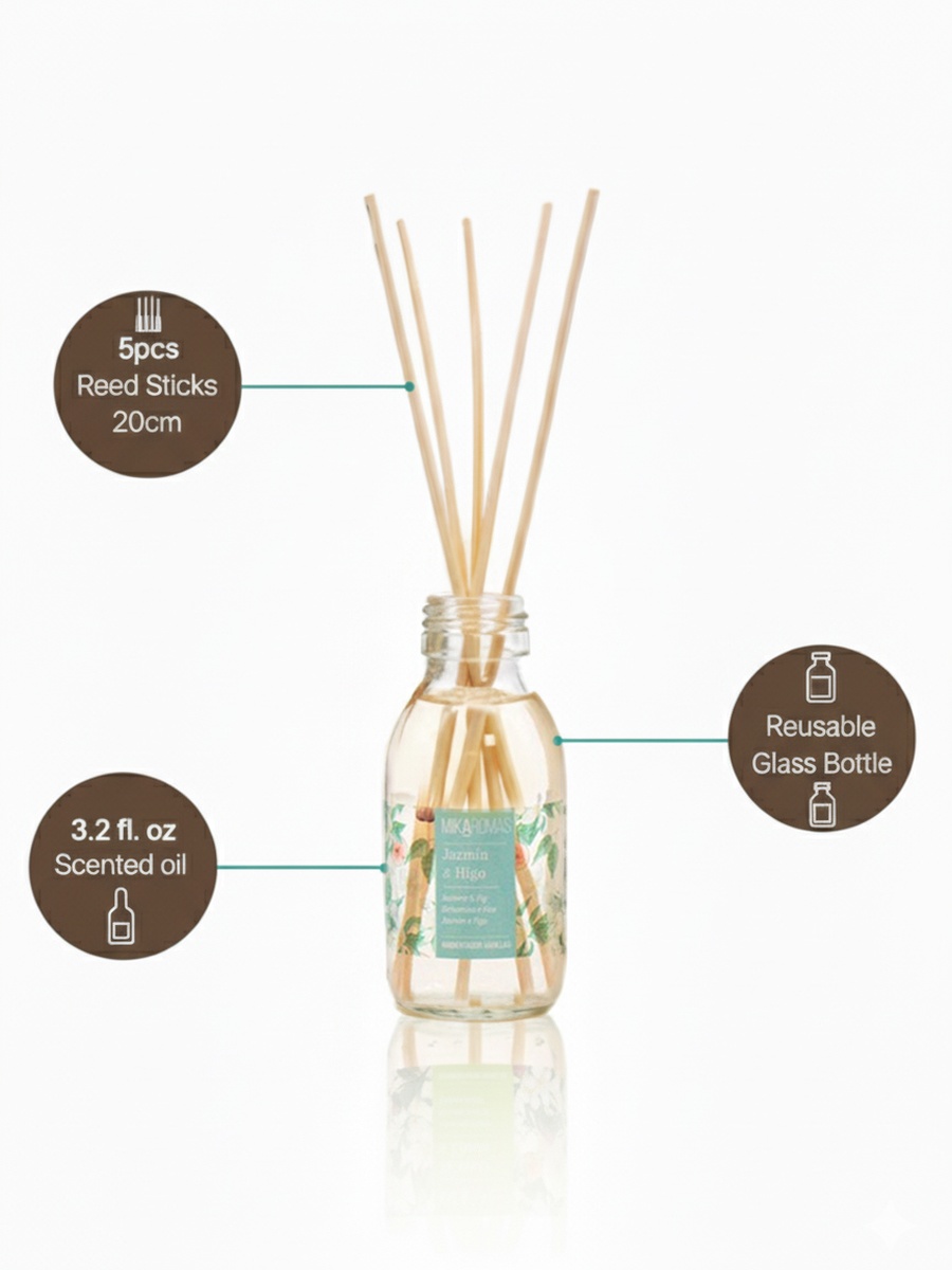 Reed Diffuser - Jasmine and Higo Fragrance, 95Ml