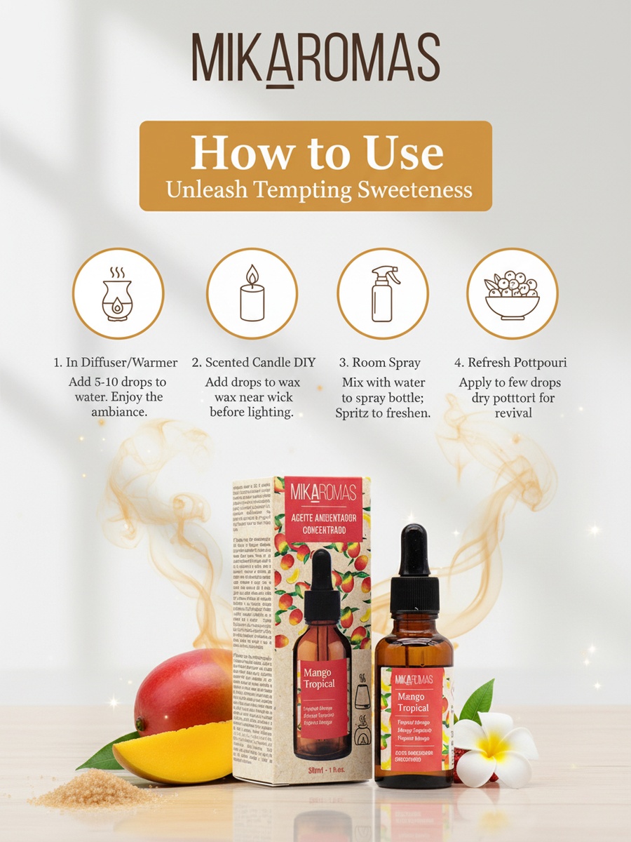 Fragrance Oil - Tropical Mango Aroma, 30Ml