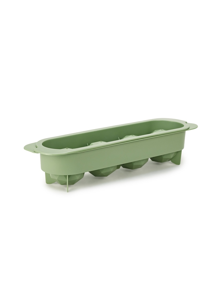 1-Piece Polypropylene 4 Hole Diamond Ice Cube Tray, BPA Free