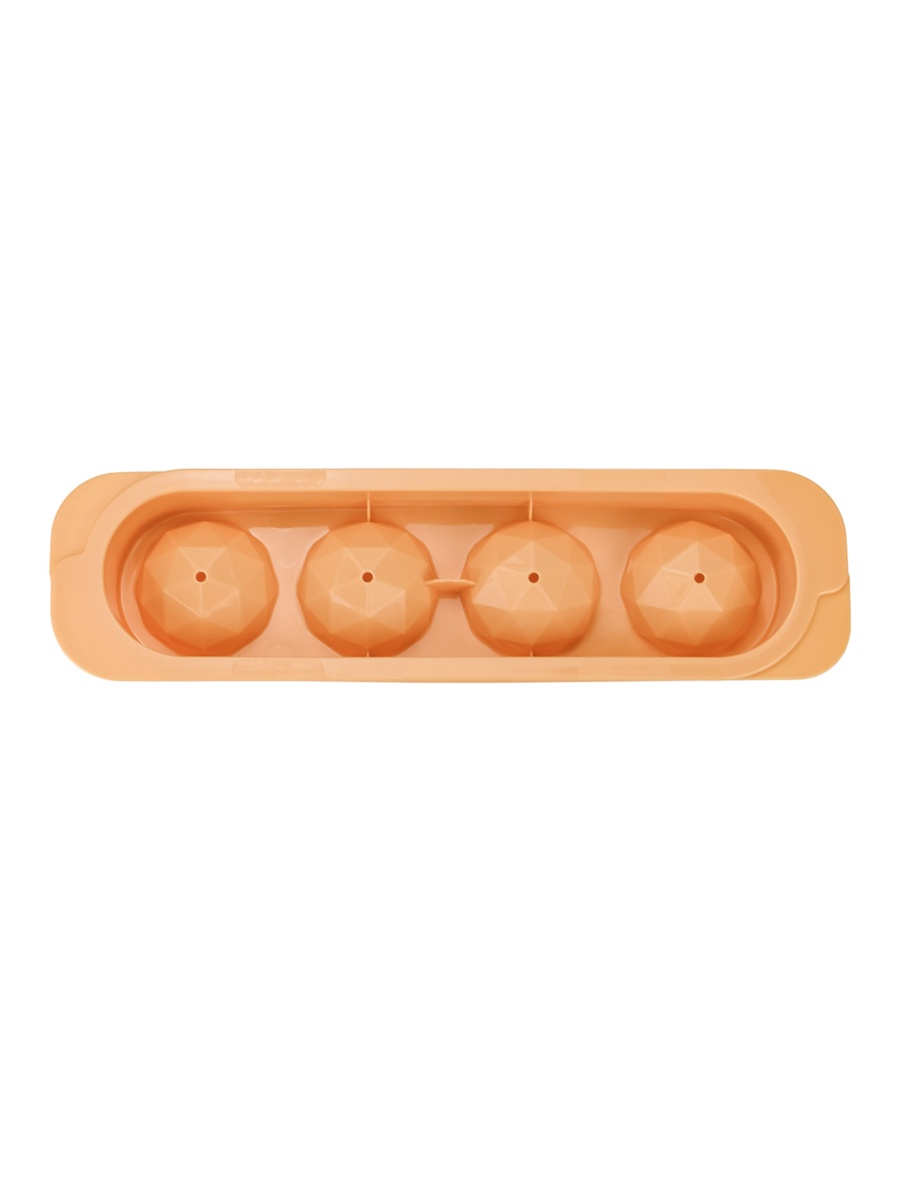 1-Piece Polypropylene 4 Hole Diamond Ice Cube Tray, BPA Free