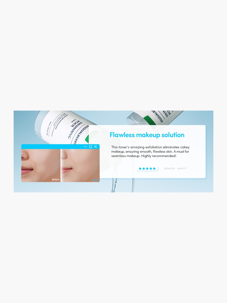 Swimming Pool Moisture Exfoliating Toner