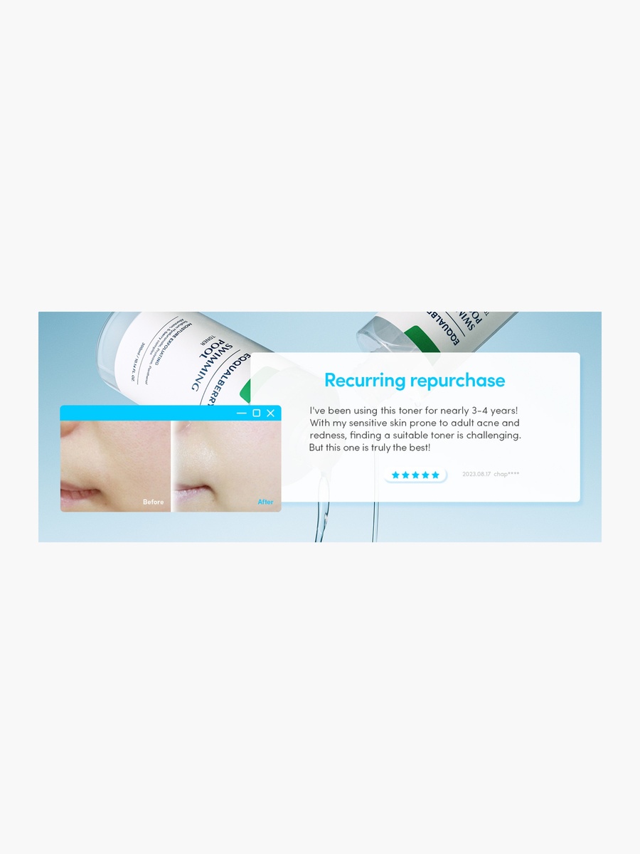 Swimming Pool Moisture Exfoliating Toner